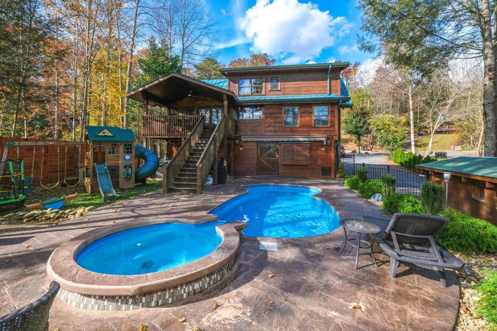 蓋特林堡Pitter Patter Swimming Pool Ht Near D'Town别墅 外观 照片